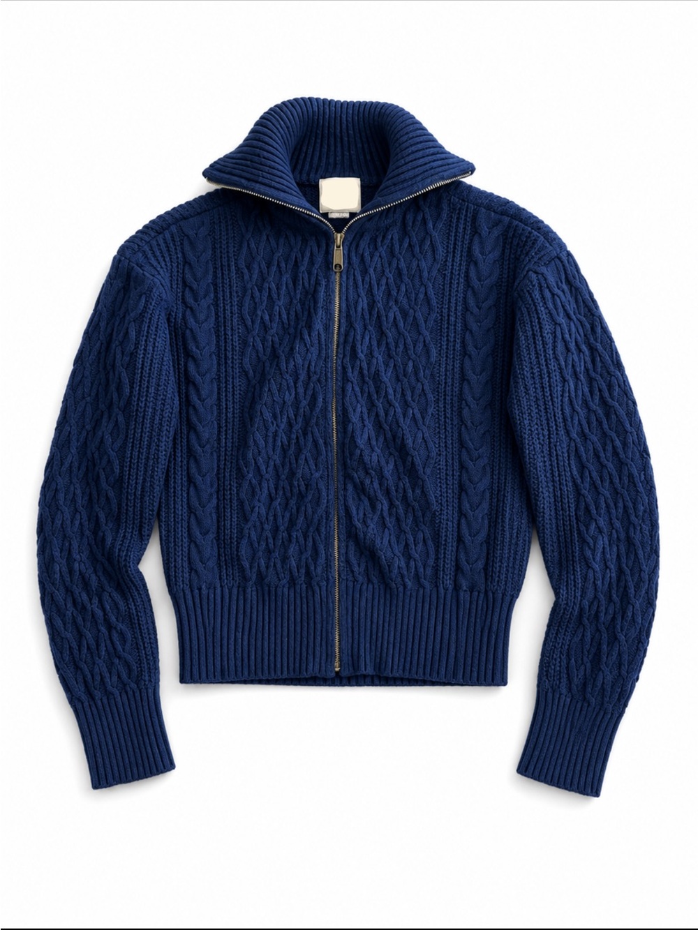 St John’s Bay Cable-Knit Zip Sweater